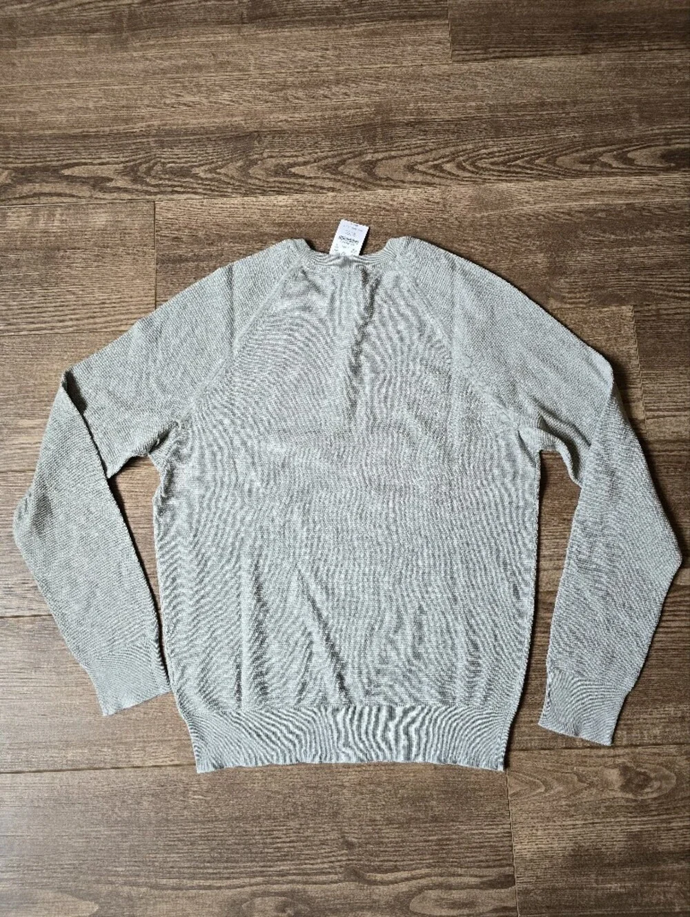 J.CREW Sweater Men S Gray Lightweight Cotton Crewneck Heritage Preppy Minimalist